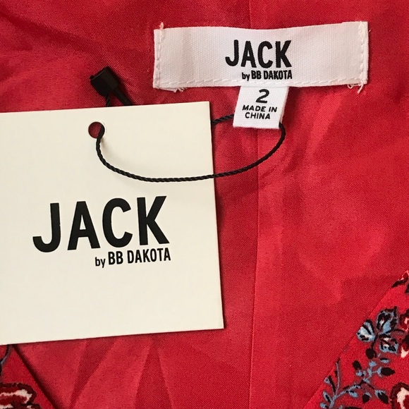 Jack by BB Dakota Friendly Fire wrap dress New 2 - Picture 8 of 8